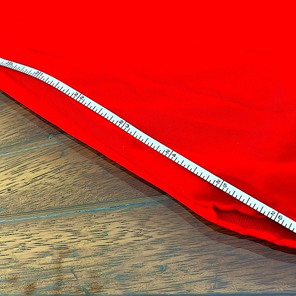 ❤️💋NWOT RED Slip Nightgown.Lace front&ShoulderStraps.Slit bothSides.Midi.M/L🌺 - Picture 12 of 12